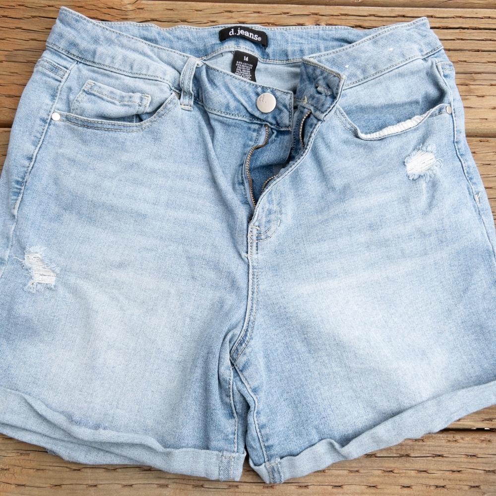 Women's Light Blue Denim Shorts